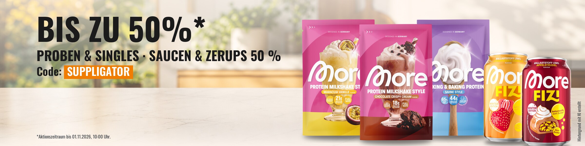 More: kampanj på provförpackningar & single packs – upp till 50 % + 50 % på Light Gourmet-såser & Zerups